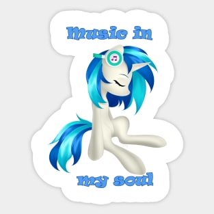 Music in my soul Sticker